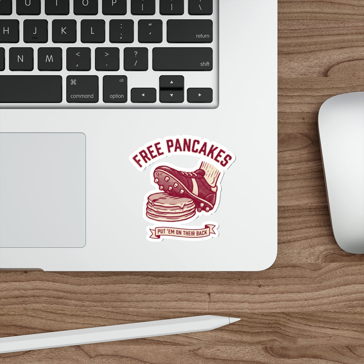 Free Pancakes Sticker — front