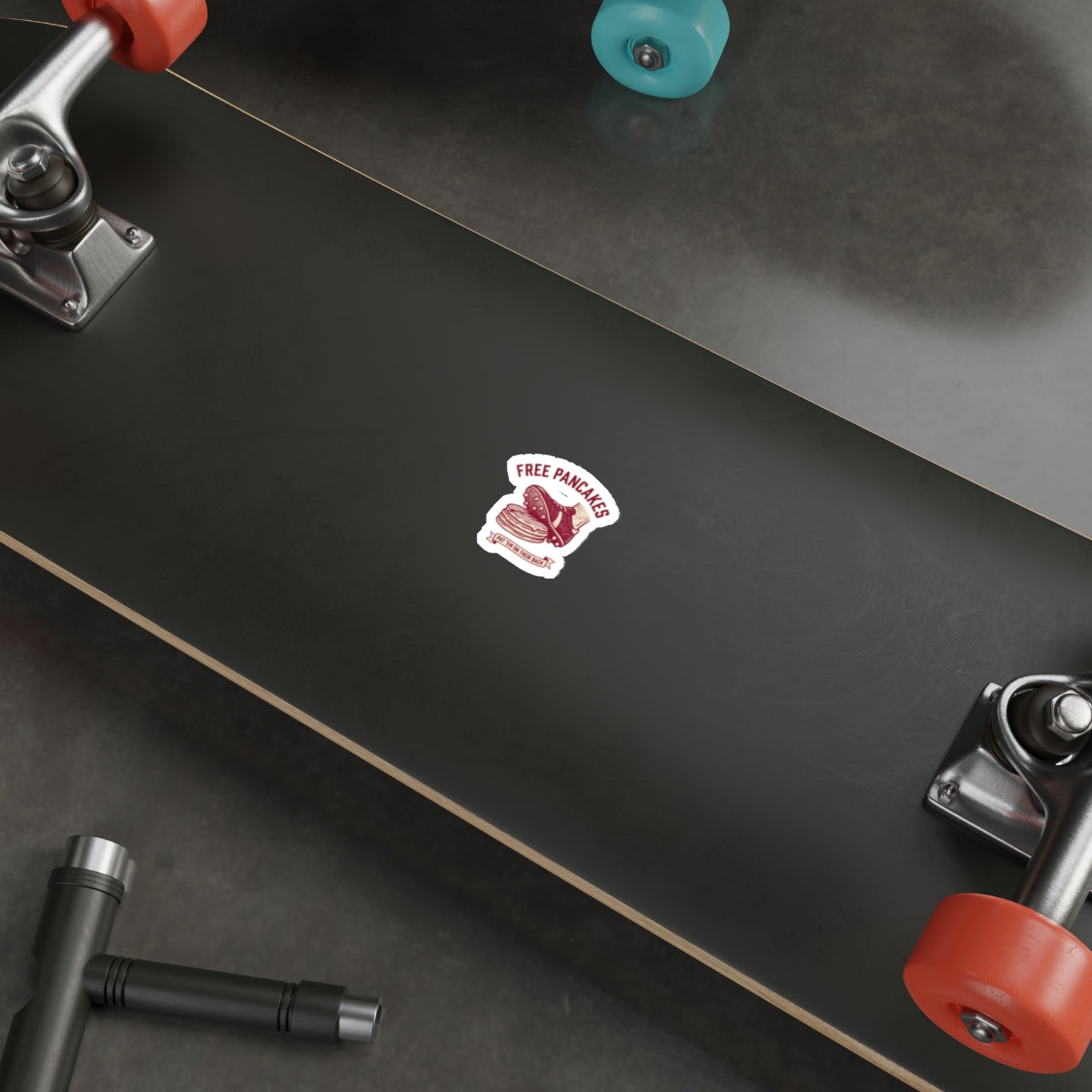Free Pancakes Sticker — front