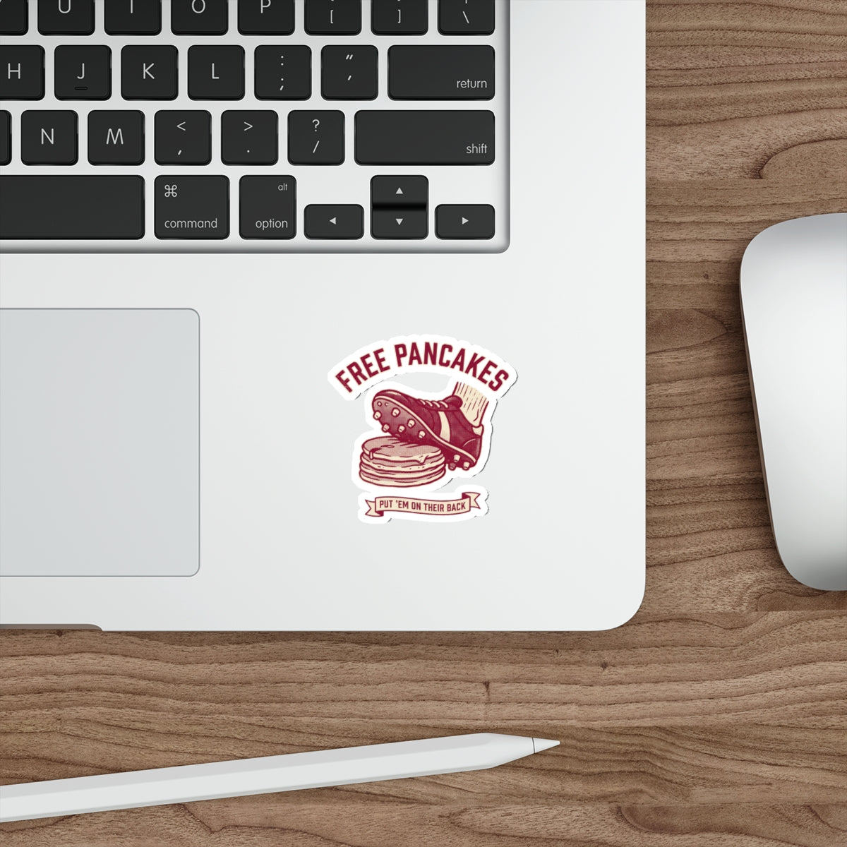 Free Pancakes Sticker — front