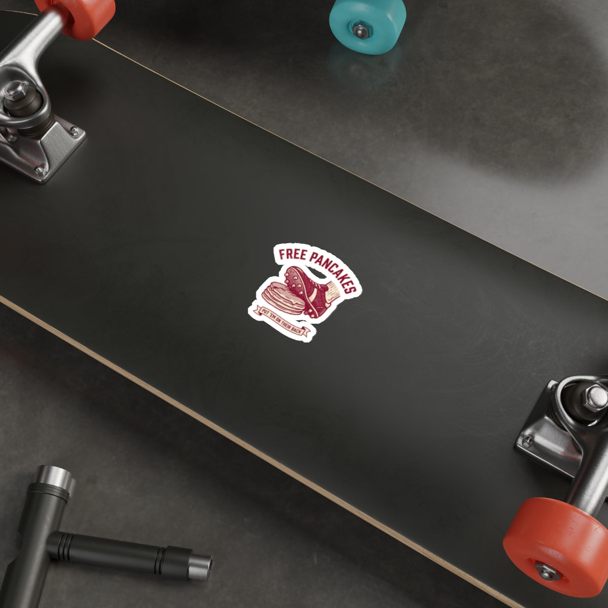 Free Pancakes Sticker — front