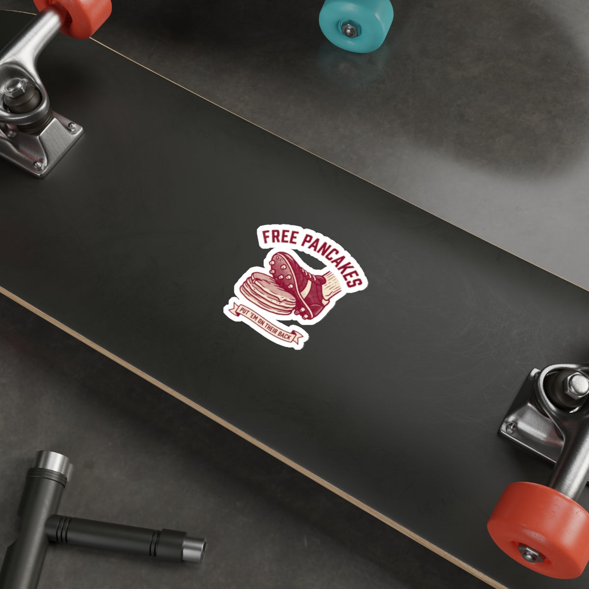 Free Pancakes Sticker — front