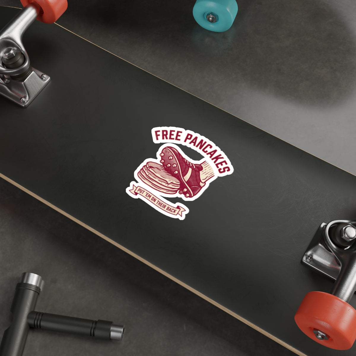 Free Pancakes Sticker — front